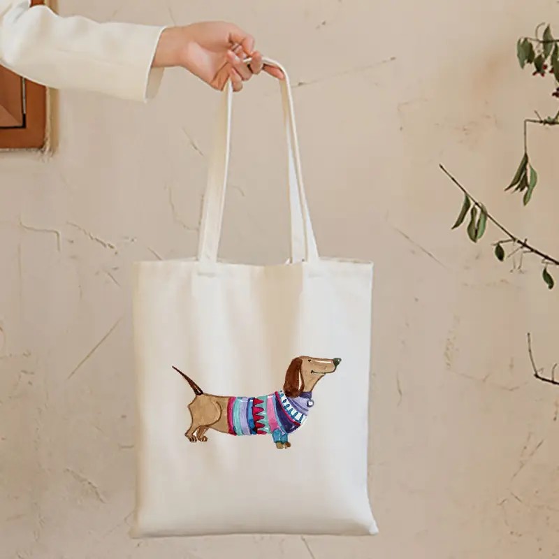 Bolsos divertidos de perro sal - Tote Bag Canvas Print reseña y precio