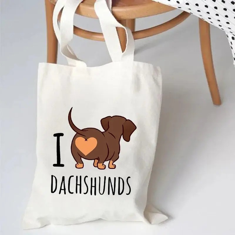 Bolsos divertidos de perro sal - Tote Bag Canvas Print reseña y precio