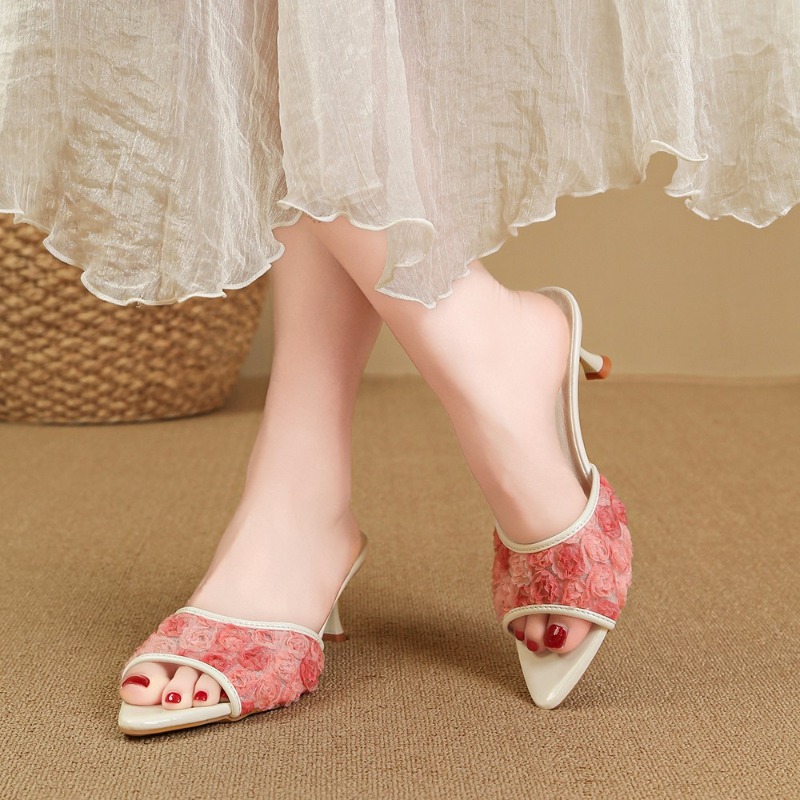 Sandalias de tacón de aguja co - Street Fashion Rome reseña y precio