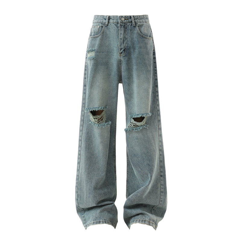 Vaqueros rasgados para hombre, - Street Fashion Fall 2025 reseña y precio