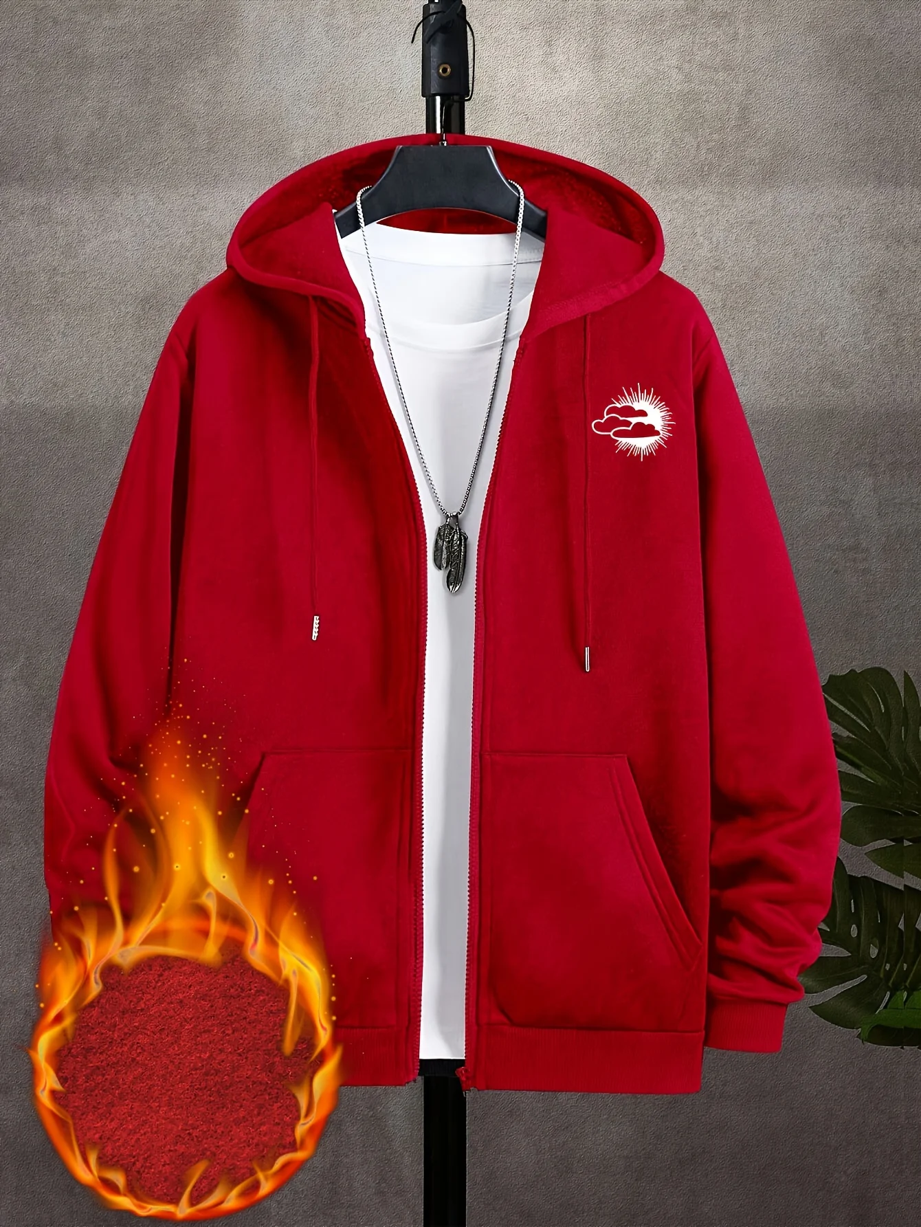 Sudadera con capucha High Stre - Street Fashion Zip Up Hoodie reseña y precio