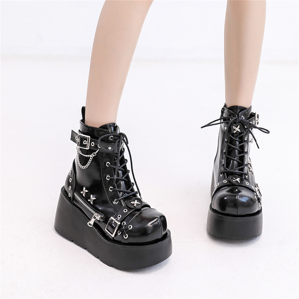 Botines de plataforma góticos  - Street Fashion Lady reseña y precio