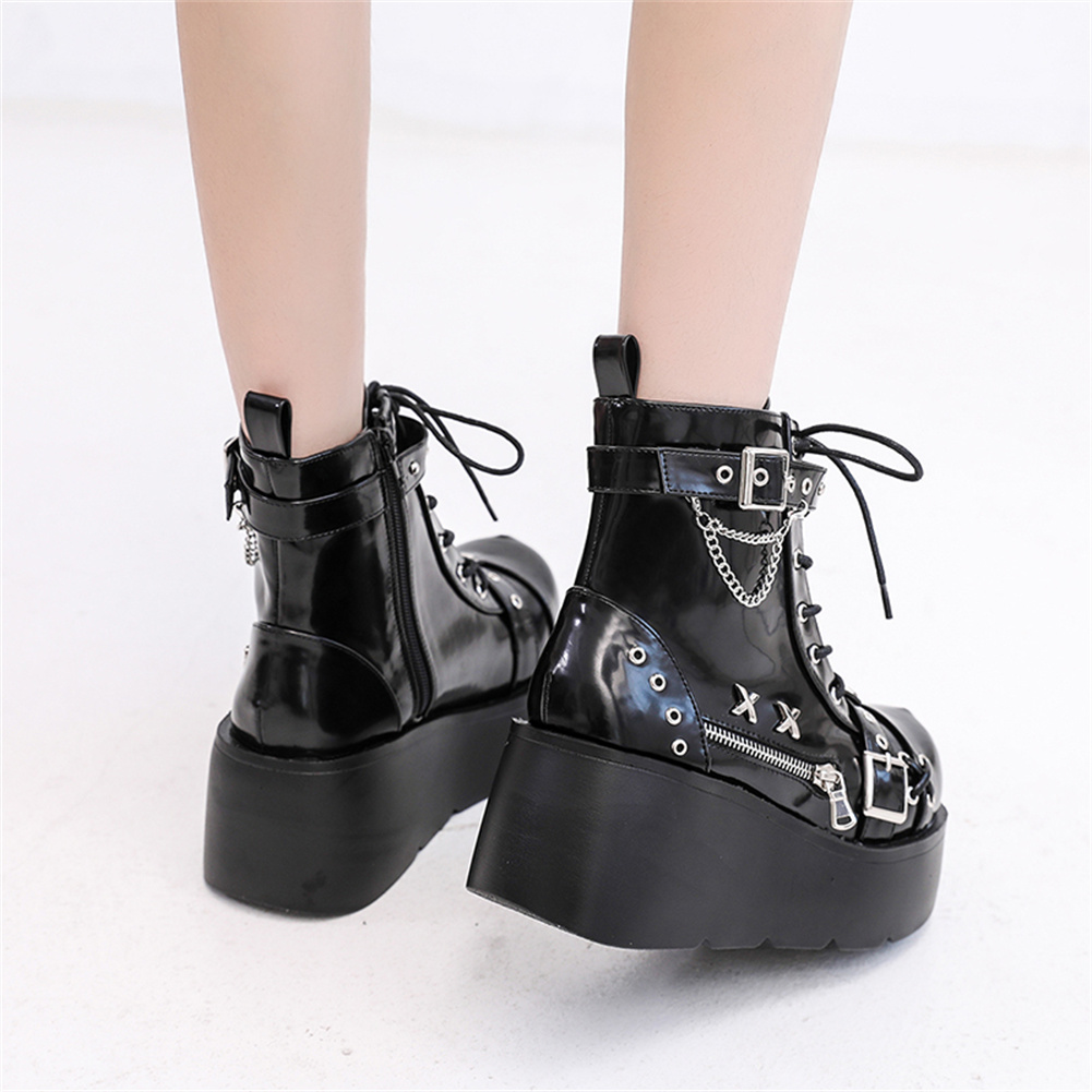 Botines de plataforma góticos  - Street Fashion Lady reseña y precio