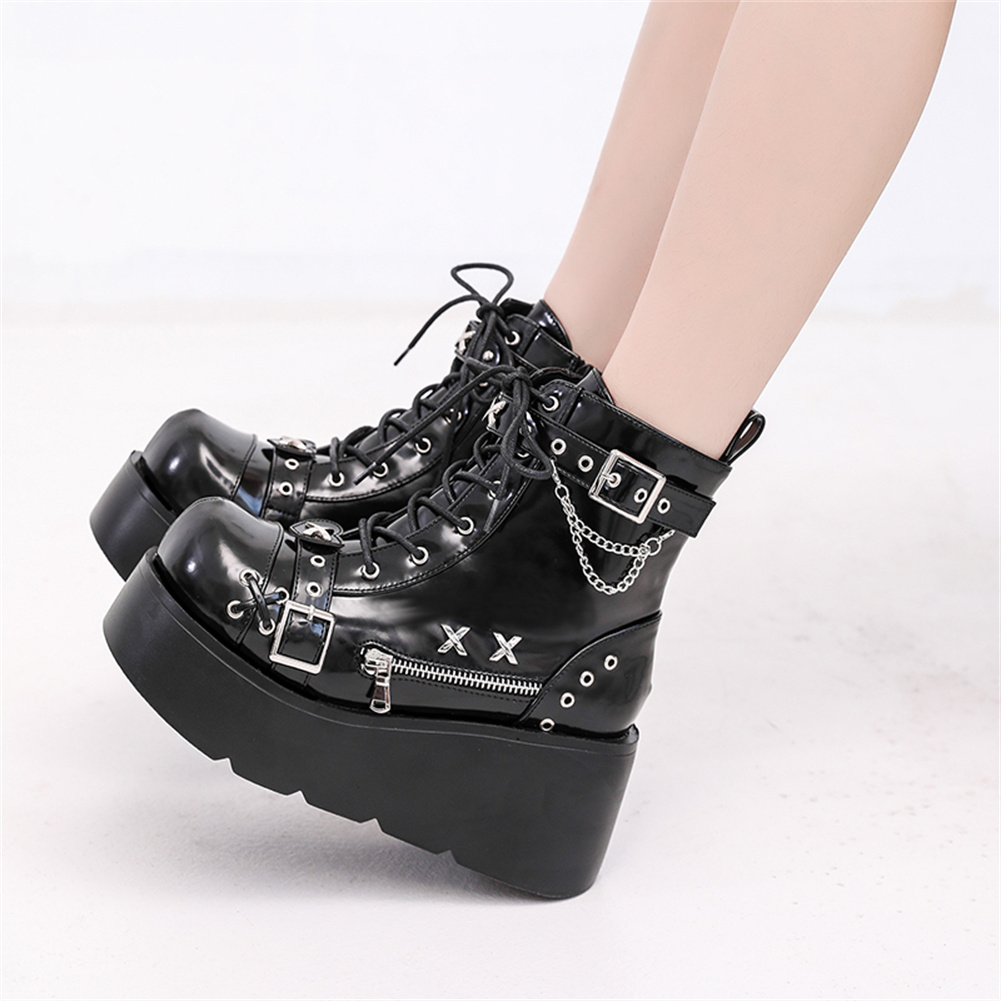 Botines de plataforma góticos  - Street Fashion Lady reseña y precio