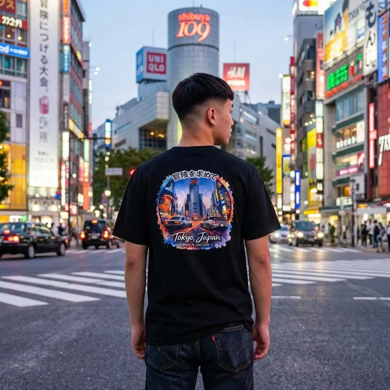 Camiseta Shibuya Tokyo Japan D - Street Fashion Shibuya reseña y precio