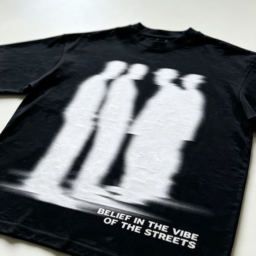 Camiseta con gráfico Blurry Si - Street Fashion Vibes reseña y precio
