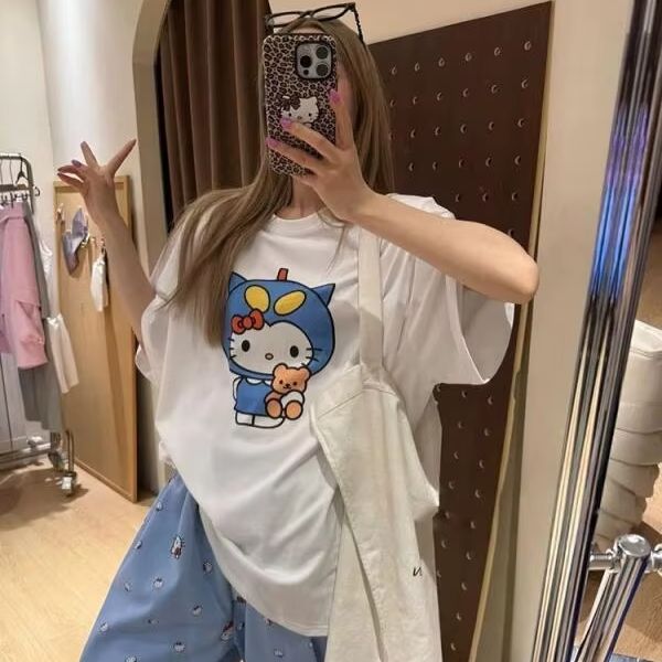 Camiseta de manga corta con es - Street Fashion Tshirt reseña y precio