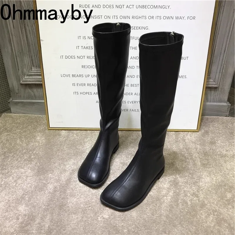 Botas hasta la rodilla elástic - Street Fashion Rome reseña y precio