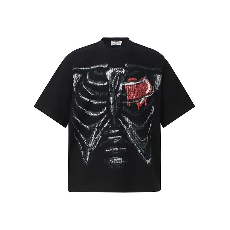 Camiseta de Hip Hop con esquel - Street Fashion Vibes reseña y precio