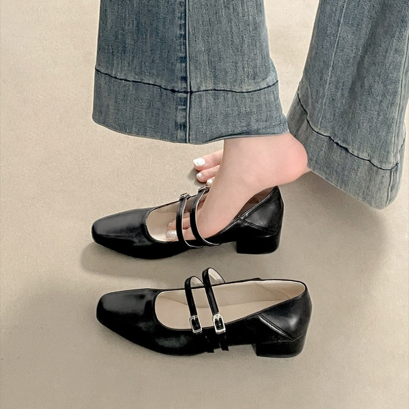 Zapatos Mary Jane plateados de - Street Fashion Lady reseña y precio
