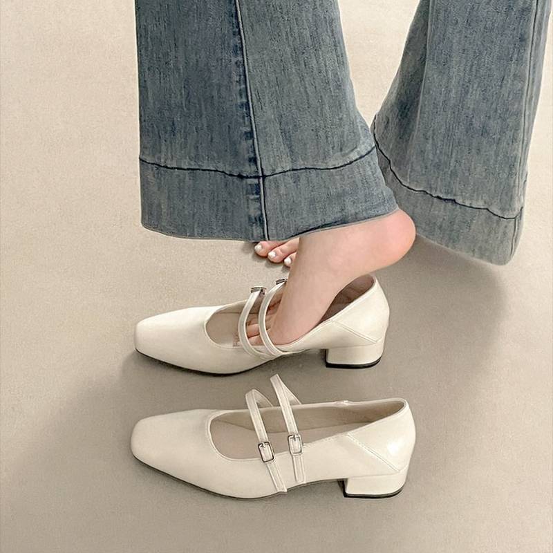Zapatos Mary Jane plateados de - Street Fashion Lady reseña y precio