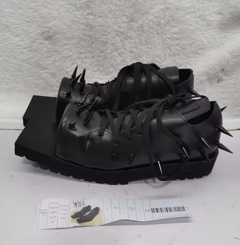 Botas de cuero negras para muj - Street Fashion Y2K reseña y precio