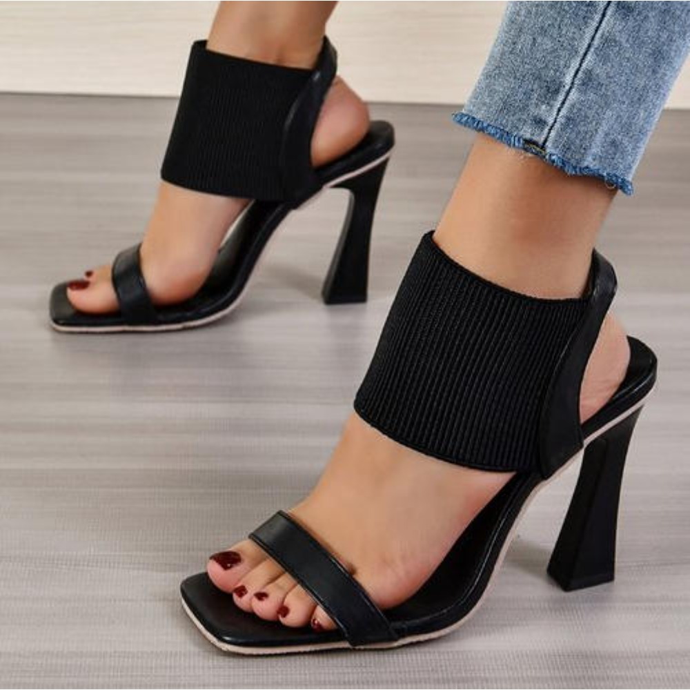 Sandalias de tacón alto con pu - Street Fashion Rome reseña y precio