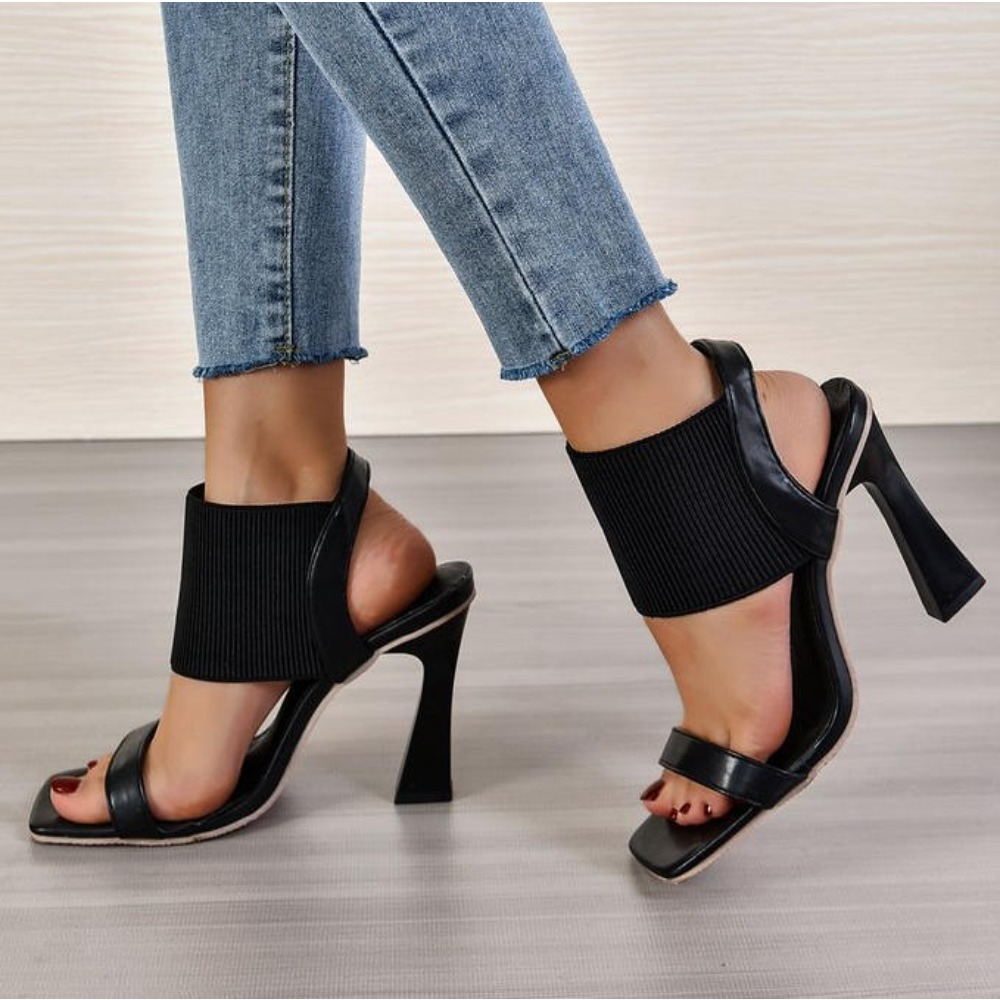 Sandalias de tacón alto con pu - Street Fashion Rome reseña y precio