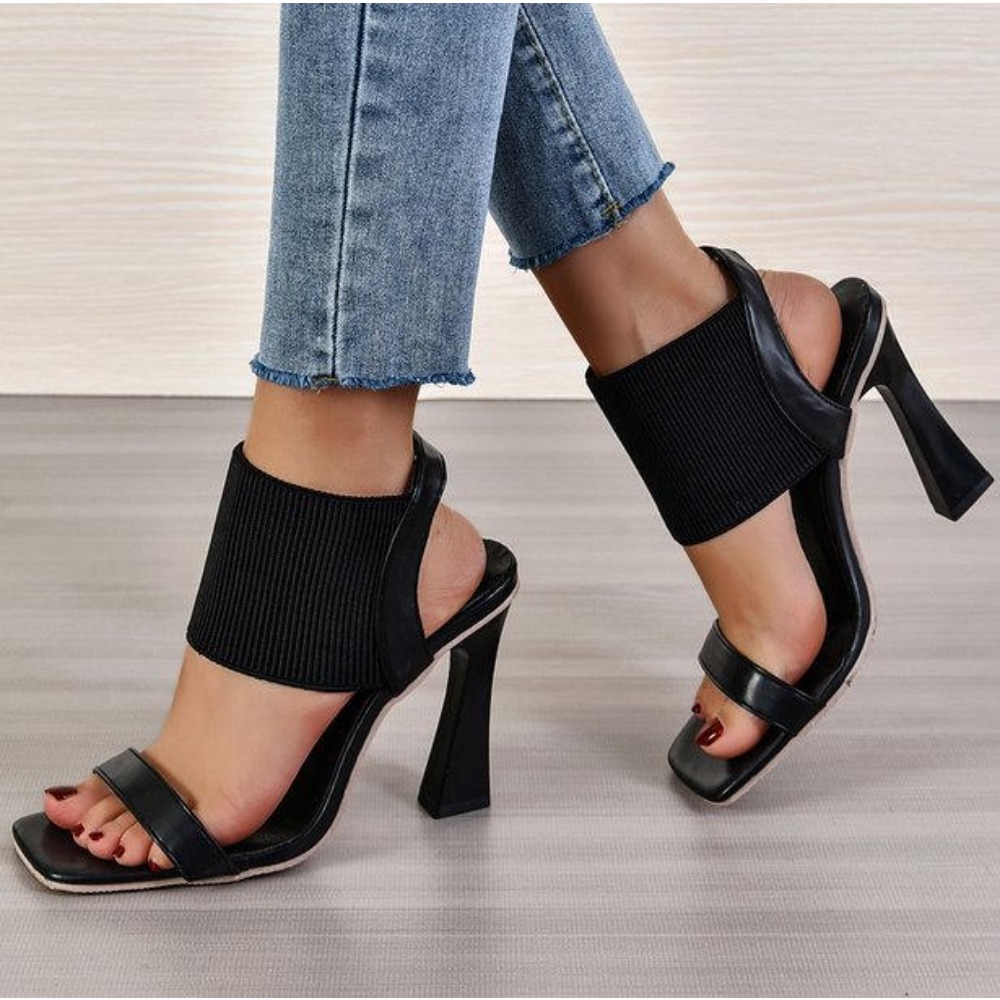 Sandalias de tacón alto con pu - Street Fashion Rome reseña y precio