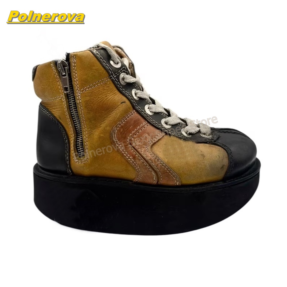 Botines de plataforma con bloq - Street Fashion Y2K reseña y precio
