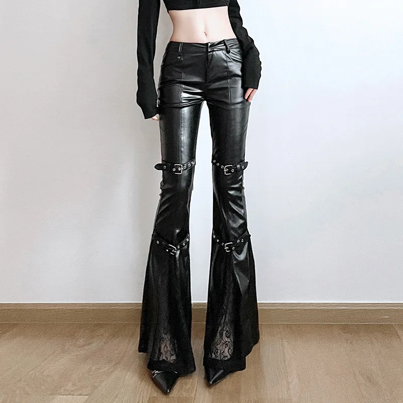Pantalones acampanados de cuer - Street Fashion Y2K reseña y precio