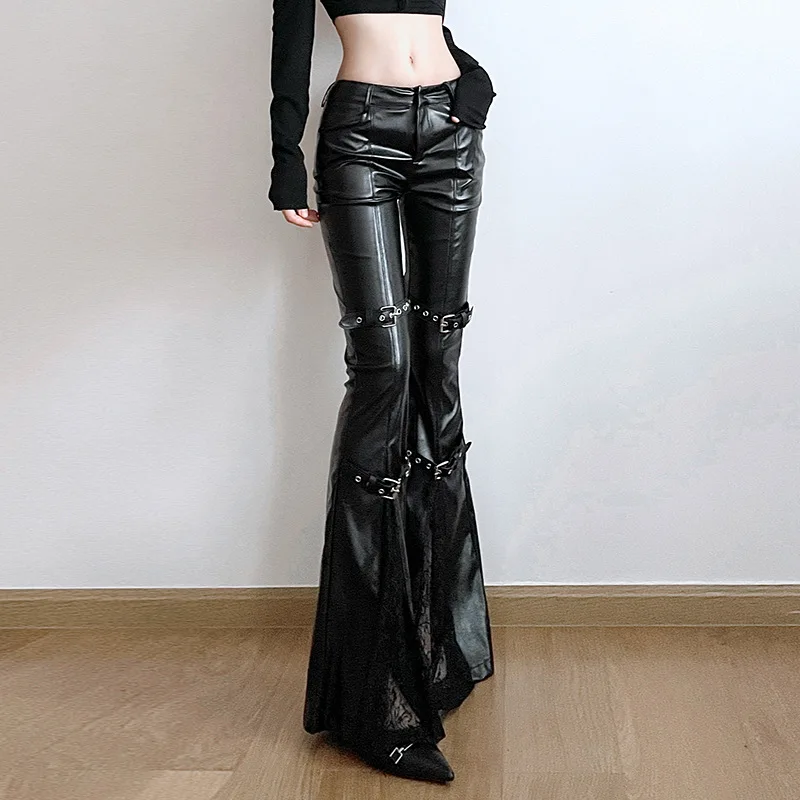 Pantalones acampanados de cuer - Street Fashion Y2K reseña y precio