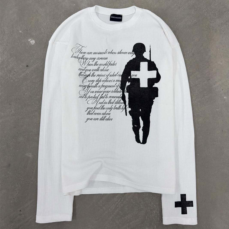 Camiseta con cuello redondo y  - Street Fashion Tshirt reseña y precio