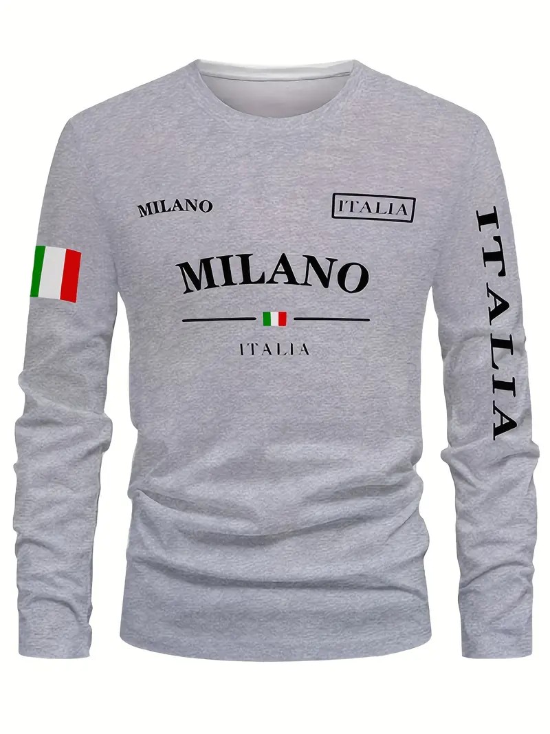 Camiseta de manga larga para h - Street Fashion Of Milan reseña y precio