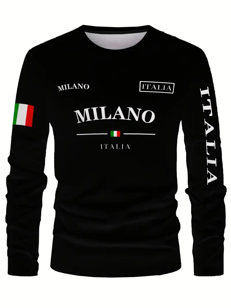 Camiseta de manga larga para h - Street Fashion Of Milan reseña y precio