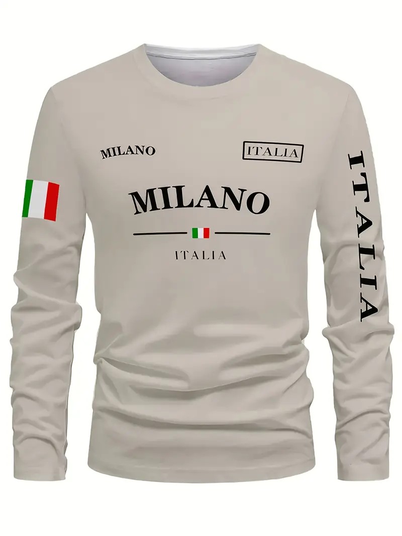 Camiseta de manga larga para h - Street Fashion Of Milan reseña y precio